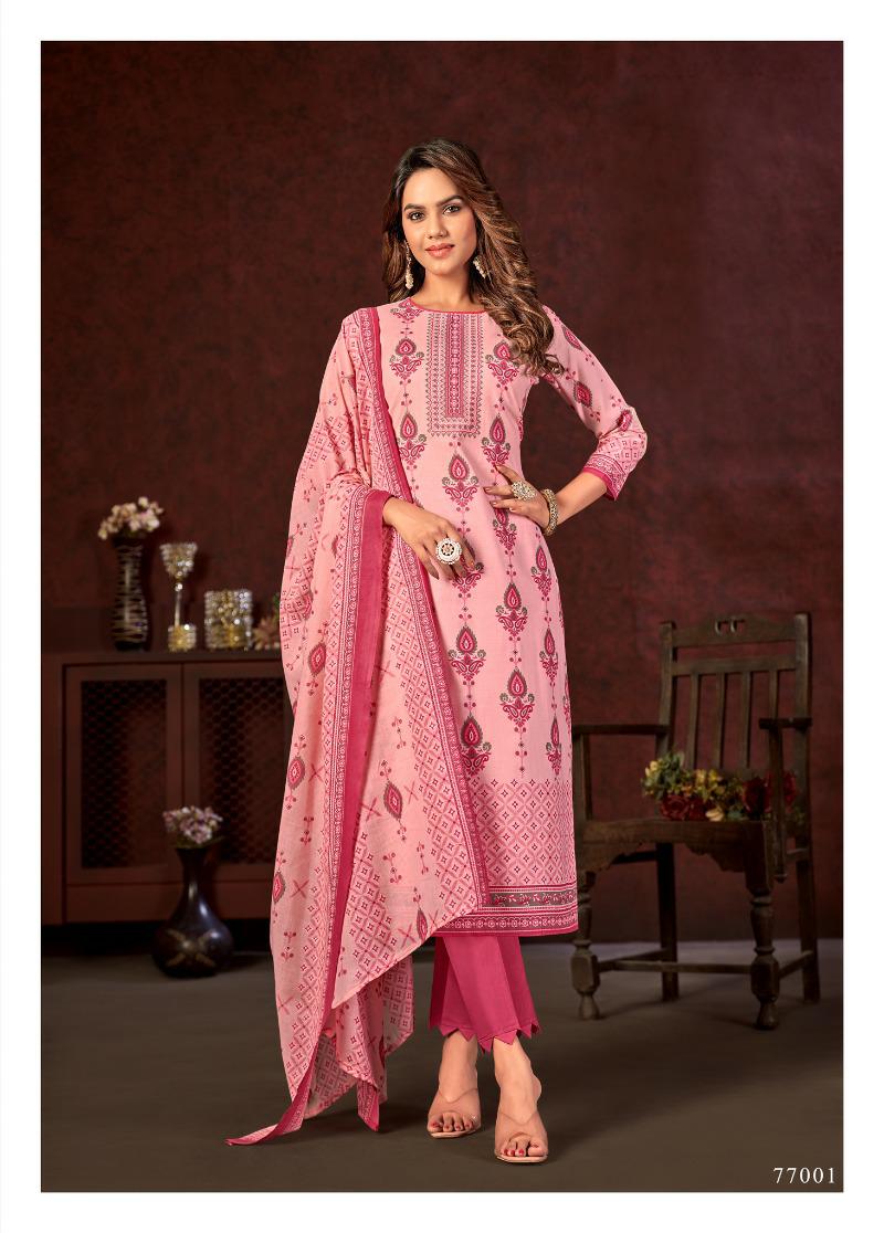 Soha By Skt 77001-77008 Cotton Dress Material Catalog